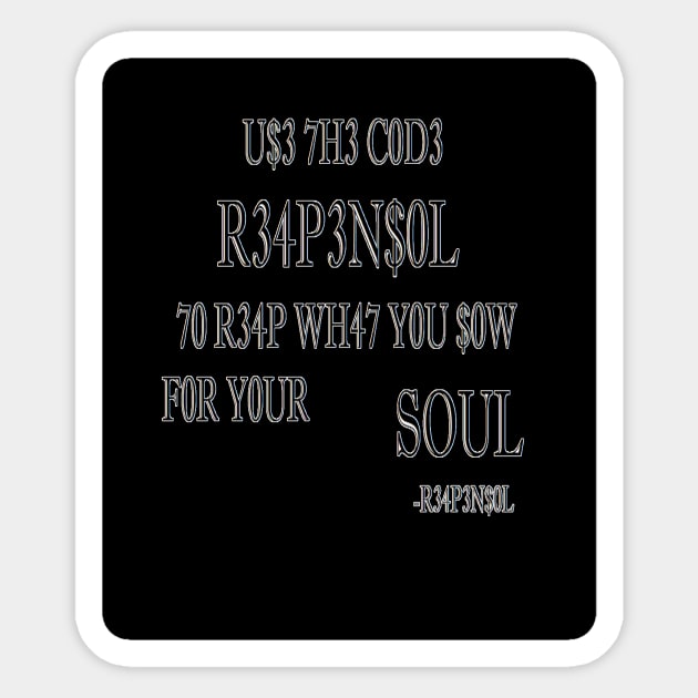 ReapenSol Quote Sticker by ReapenSol